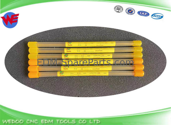 الكترود EDM أنابيب النحاس / النحاس 0.2 × 200mm 0.25 * 200mm 0.1mm 0.15mm 0.19mm 0.18