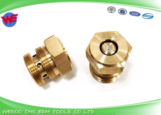إعادة الاستخدام سلك توجيه سلك EDM الماس الأحمر المياه فوهة توجيه 0.192 / 0.195mm